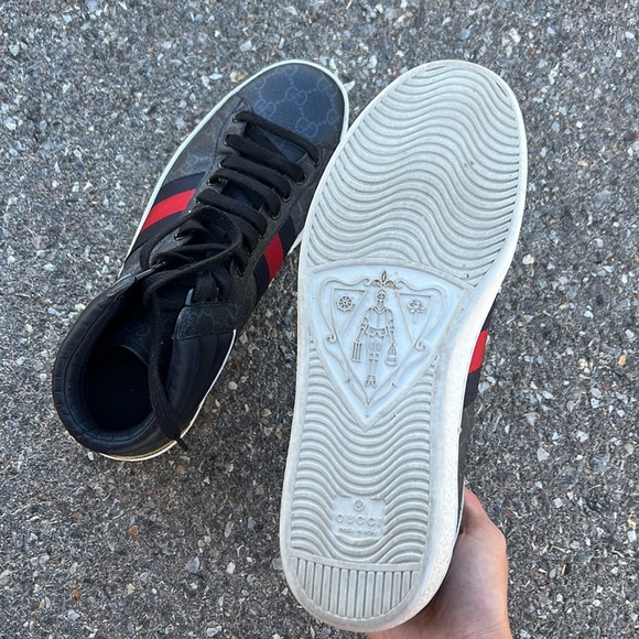 Gucci Mens Ace Gg canvas high tops. - Picture 2 of 4